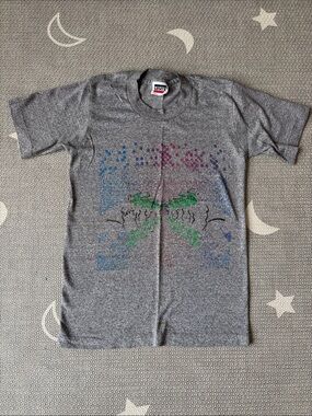 Levi's Heather Gray Short Sleeve Tee with Multicolor Graphic